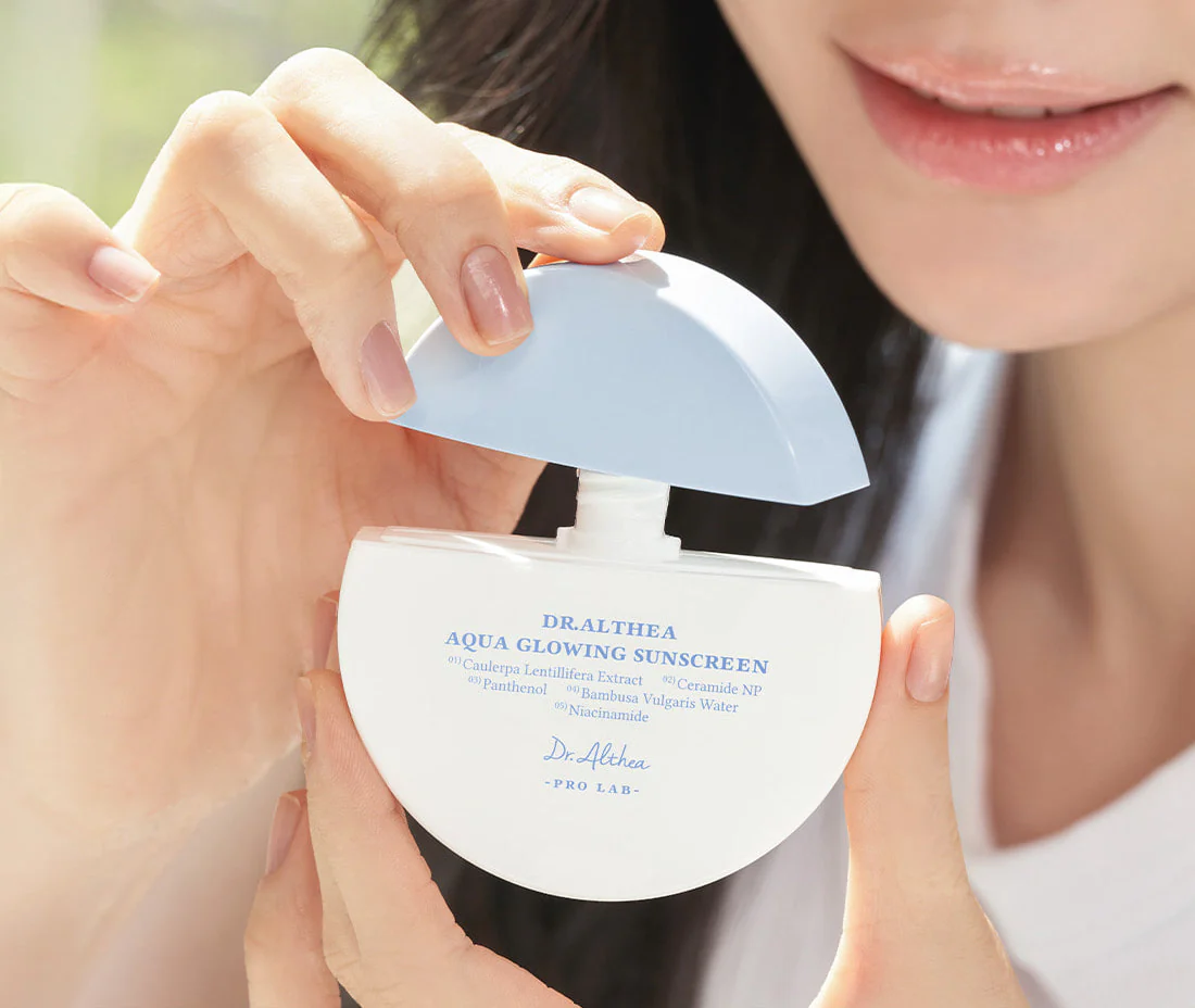 Сонцезахисний крем Dr Althea Aqua Glowing Suncreen 45 - Зображення 2